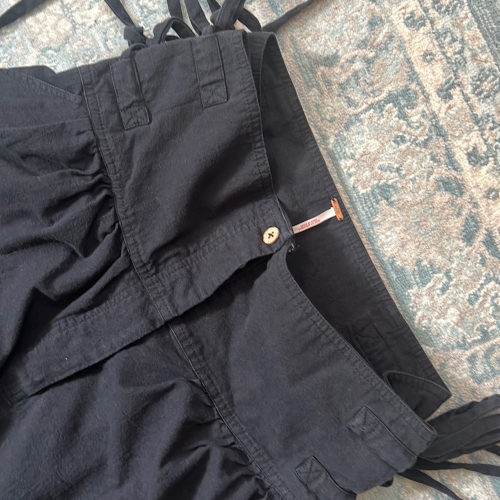 BLACK Free People All I Need Pants sz Large - Picture 4 of 8